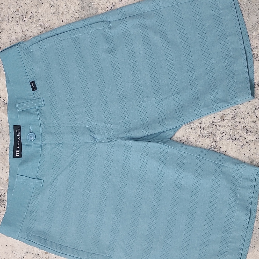 TravisMathew Lake Powell Shorts - Soft Teal Blue Color -  Men's Shorts